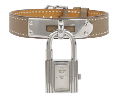 Hermes Padlock Kelly Watch, front view